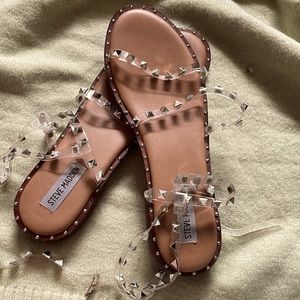 Steve Madden strap sandals size 10.0. Worn twice and in perfect condition.